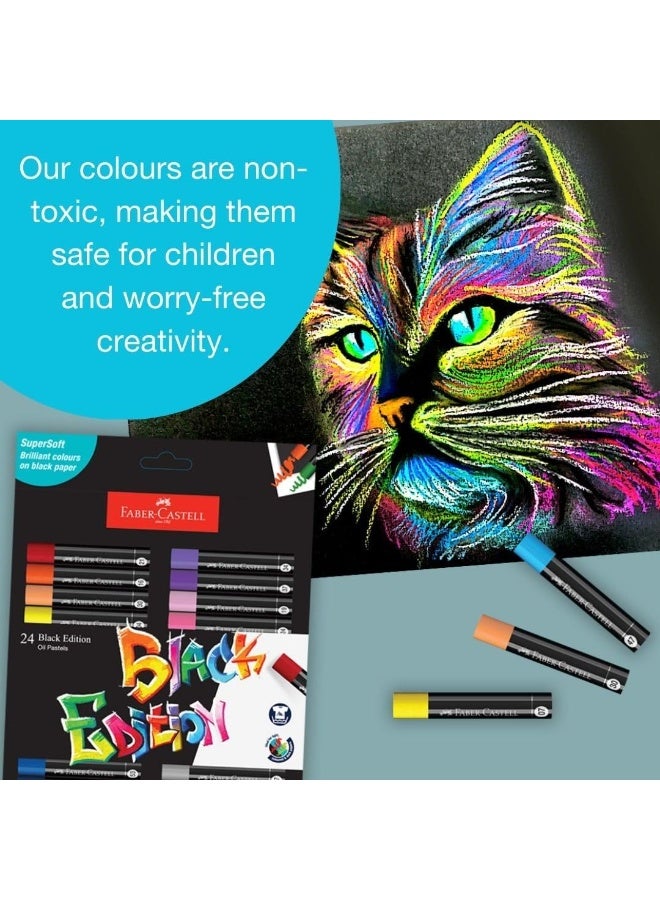FABER-CASTELL 24 قطعة من ألوان الزيت متعددة الألوان - إصدار أسود - Image 2